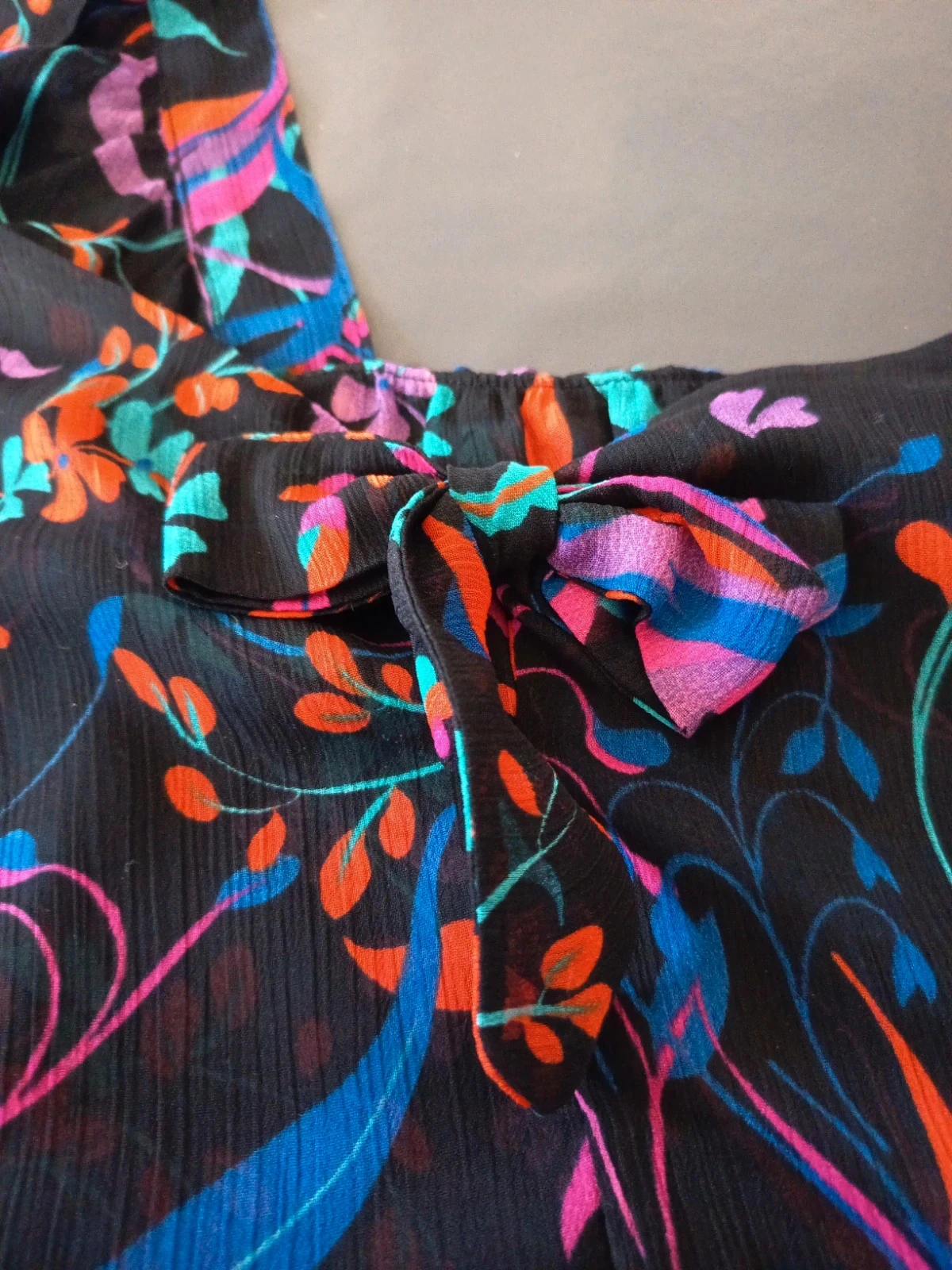Vestido floreado negro – photo 2